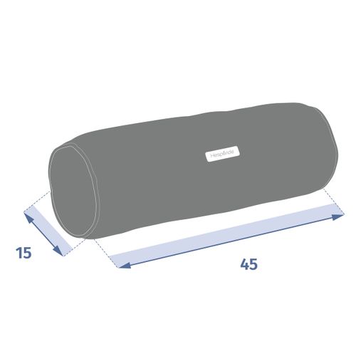 Traversin D'extérieur "korai" Ardoise 45x15cm