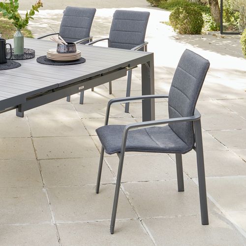 Fauteuil Repas Extérieur Diese Anthracite/graphite Hespéride