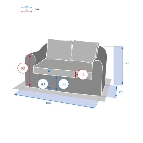 Canapé 2 Places Moorea Savana Hespéride