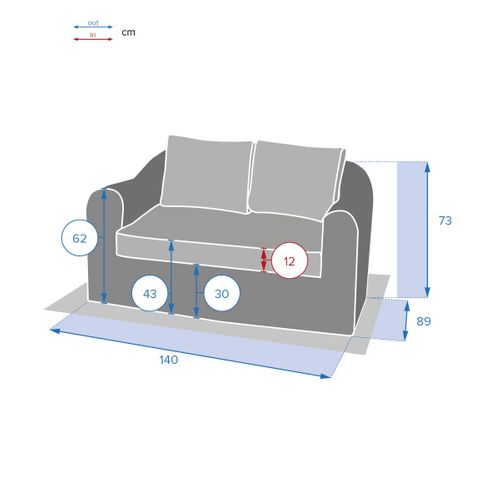 Canapé 2 Places Moorea Savana Hespéride