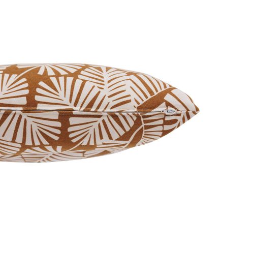 Coussin Déco D'extérieur "fylie" Palmier et Camel 40x40cm En Polyester