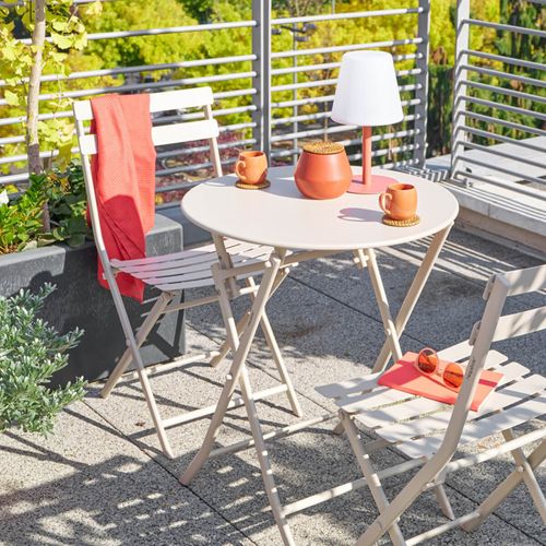 Chaise Métal Pliante Greensboro Argile Hespéride