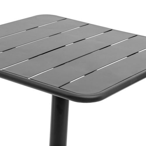 Table Carrée Extérieure 2 Places Phuket Graphite Hespéride