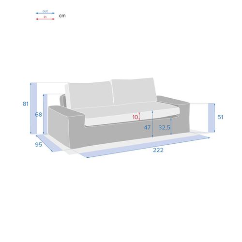 Canapé De Salon De Jardin Savinia Coloris Tahini Hespéride