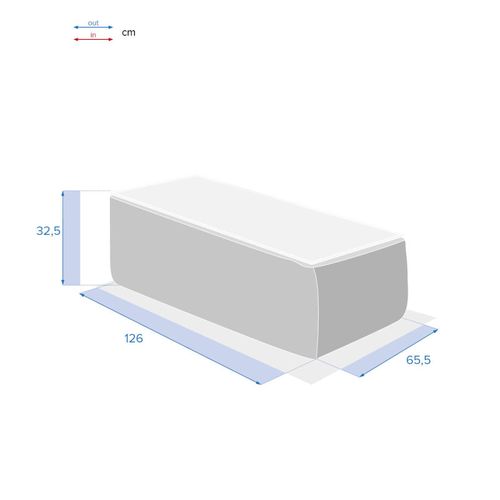 Table Basse Extérieure Rectangulaire Savinia Coloris Tahini Hespéride