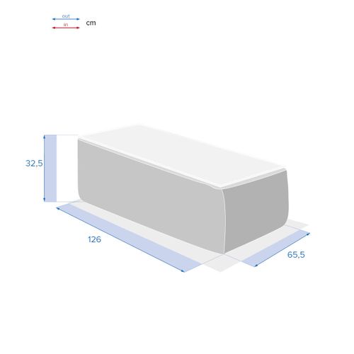 Table Basse Extérieure Rectangulaire Savinia Coloris Tahini Hespéride