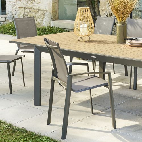 Fauteuil Extérieur Axant Wengé/praline Hespéride