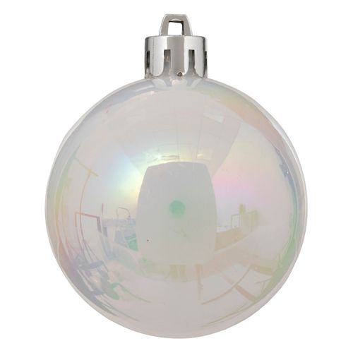 Déco De Sapin De Noël Kit De 18 Pièces Boules Et Cimier - Rouge Et Blanc