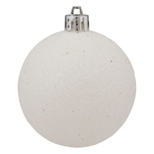 Déco De Sapin De Noël Kit De 18 Pièces Boules Et Cimier - Rouge Et Blanc