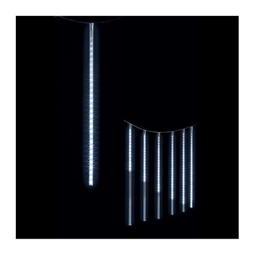 Guirlande Lumineuse Rideau Lumineux 7 Tubes Effet Goutte 210 LED Blanc Froid