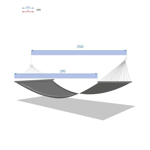 Toile De Hamac Elozio Bleu