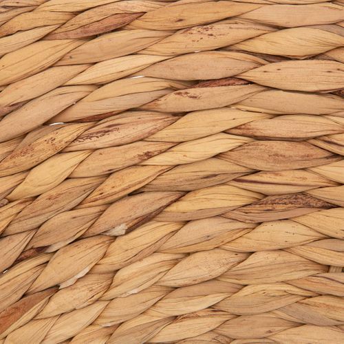 Miroir Mural En Métal Et Jacinthe D'eau Tressée D 75 Cm