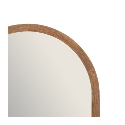 Miroir Mural En Bois D'hévéa 35 X 90 Cm