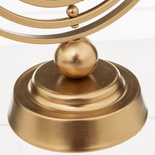 Sablier Déco "bota" - Métal Et Verre - Doré - H23 Cm