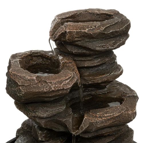 Fontaine résine H. 22,5 cm SHARIMA Noir