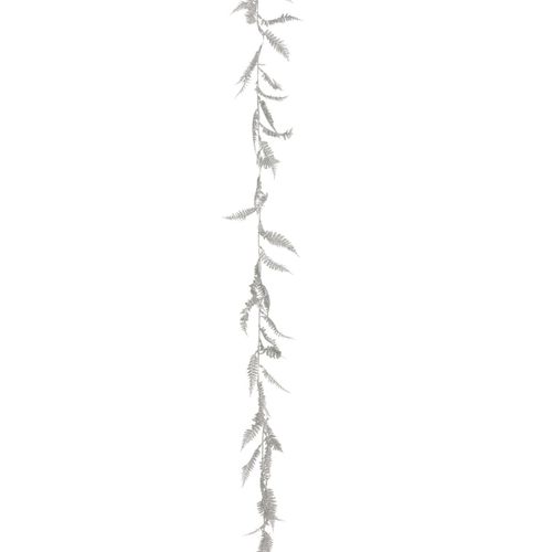 Guirlande De Noël Feuilles Argent L 180 Cm