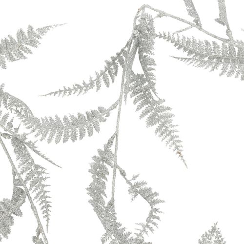 Guirlande De Noël Feuilles Argent L 180 Cm