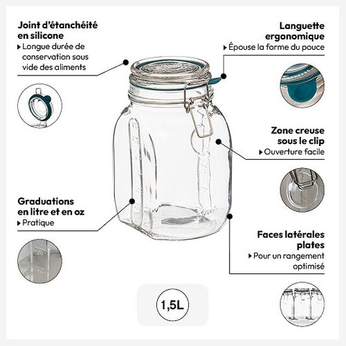 Bocal Verre 1,5l "jarro"