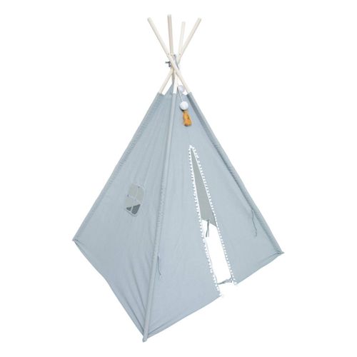 Tipi Enfant "wapi" - Coton Et Peuplier - Bleu