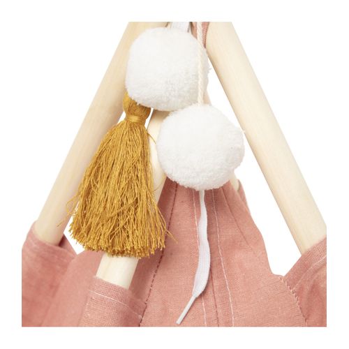 Tipi Enfant Toile Rose H 160 Cm