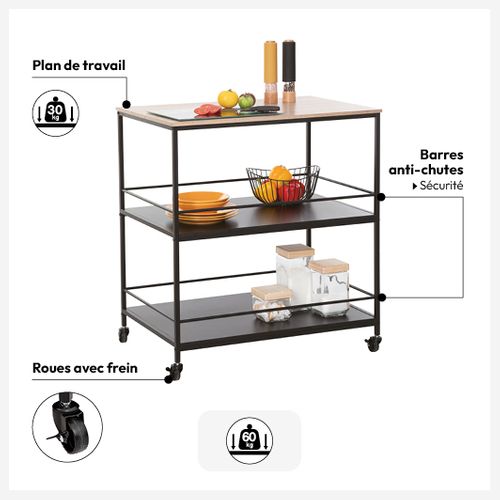 Desserte 3 Niveaux Aliaj Grand Modèle 5five