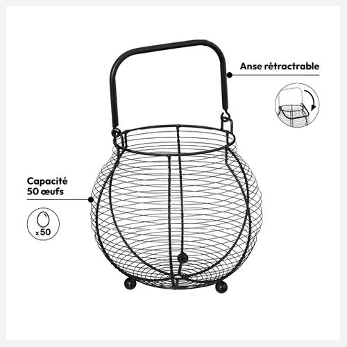 Panier Oeufs X55 Métal 23 Cm