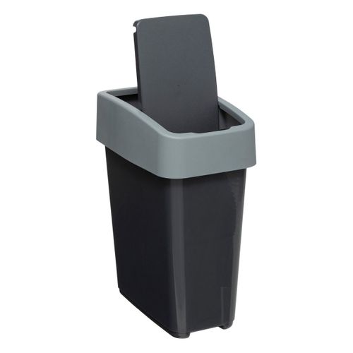 Poubelle avec 2 ouvertures 10L RAPH Gris