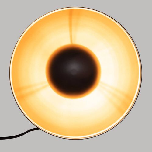 Applique Murale En Métal Noir Et Doré D 29 Cm