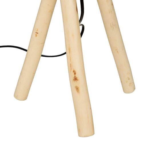 Lampe À Poser Trépied Bois Seav - Naturel