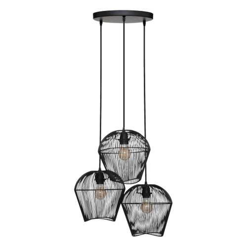 Suspension "jena" - Métal - Noir - D26 Cm