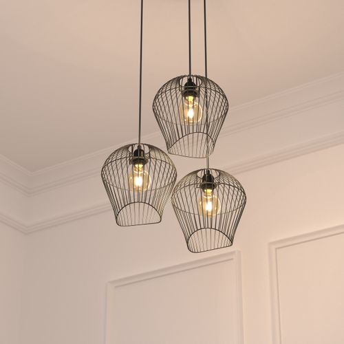 Suspension "jena" - Métal - Noir - D26 Cm