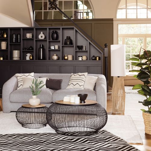 Lampadaire droit H. 130 cm AISSA Blanc