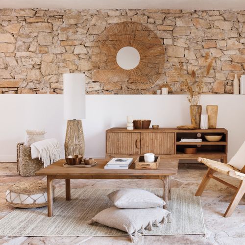 Lampadaire droit H. 130 cm AISSA Blanc