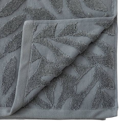 Drap De Bain En Coton Gris Foncé Tissu Jacquard 100 X 150 Cm