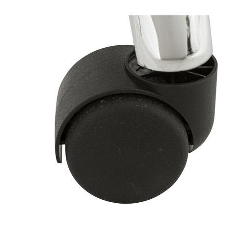 Chaise De Bureau En Velours Côtelé Gris Et Pieds En Métal