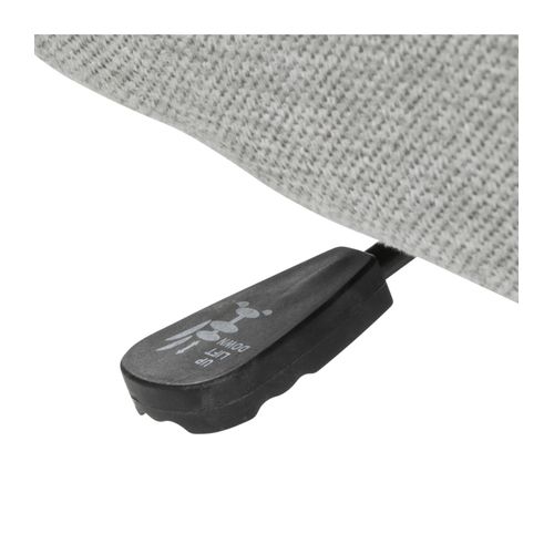 Fauteuil De Bureau Pivotant Tissu Gris Et Pieds En Métal