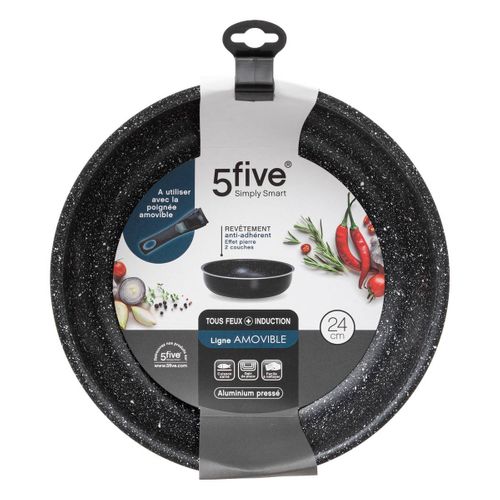 Sauteuse Aluminium Pressé 24 Cm Amovible