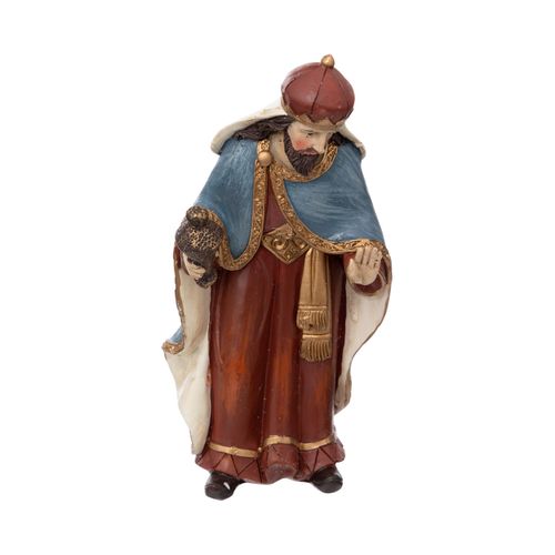 Déco De Crèche De Noël Set De 8 Santons En Résine H 16 Cm