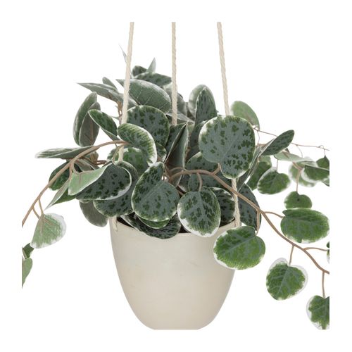 Plante Tombante Artificielle Pot Blanc H 80 Cm