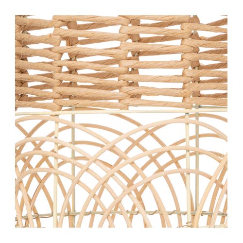 Grand Vase En Rotin Tressé  H 55 Cm