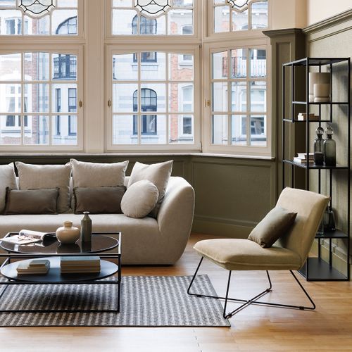 Meuble Étagère De Rangement En Métal Noir 90 X 180 Cm