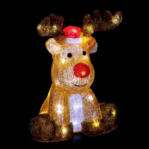 Renne De Noël Lumineux H30 Cm Extérieur