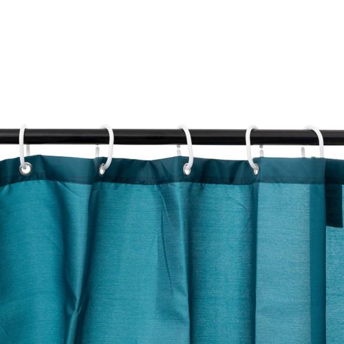 Rideau De Douche 180x200cm Bleu Pétrole Colorama