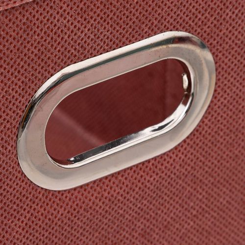 Boîte De Rangement Tissu Terracotta 15 X 31 X 15 Cm