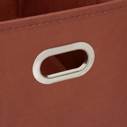 Boîte De Rangement Tissu Terracotta 15 X 31 X 15 Cm