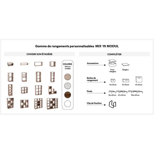Boîte De Rangement Bleu Pétrole 31 X 31 X 15 Cm