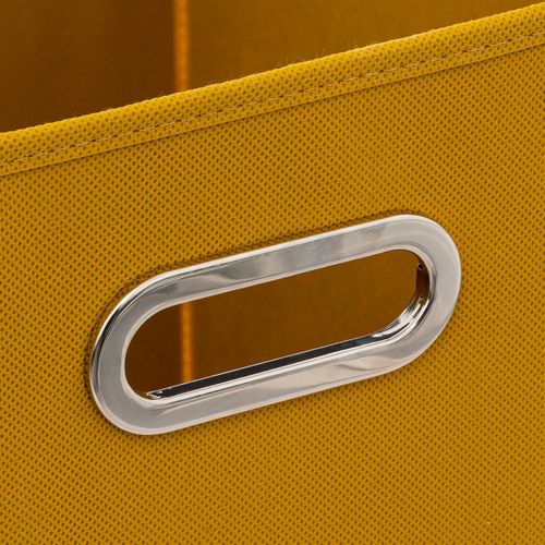 Boîte De Rangement Jaune Moutarde 31 X 31 Cm