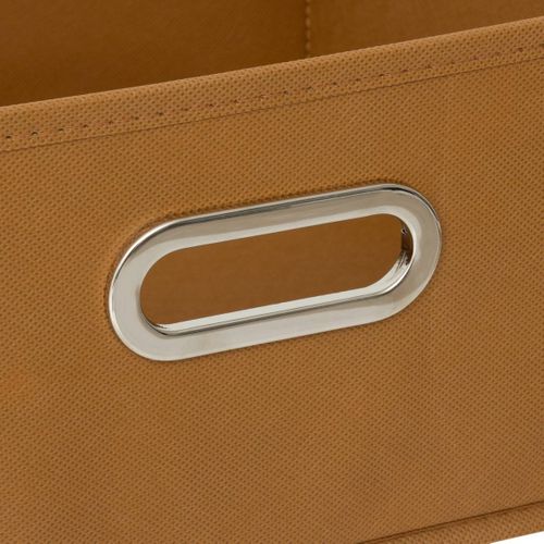 Boîte De Rangement Jaune Moutarde 31 X 31 X 15 Cm