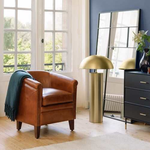 Lampe de sol champi H. 97 cm ULYSSE Dorée