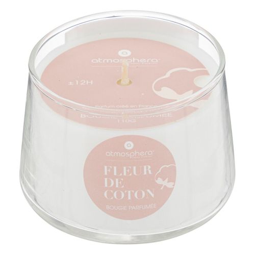 Bougie Parfumée En Verre "izor" 110g Fleur De Coton